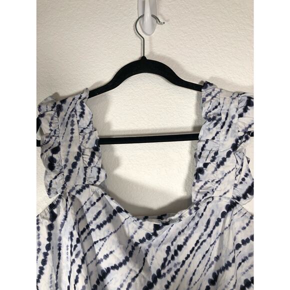 INC International Concepts Earth Collection Tie Die Ruffle Cropped Tank - XXL - Picture 3 of 4